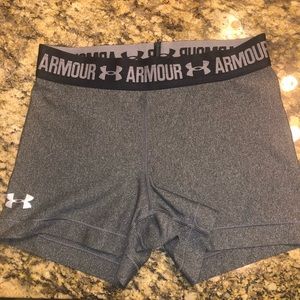 Gray AXS Under Armour Compression Shorts